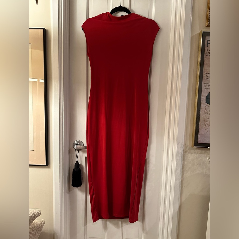 Zara Polyamide Red Dress - Picture 5 of 5